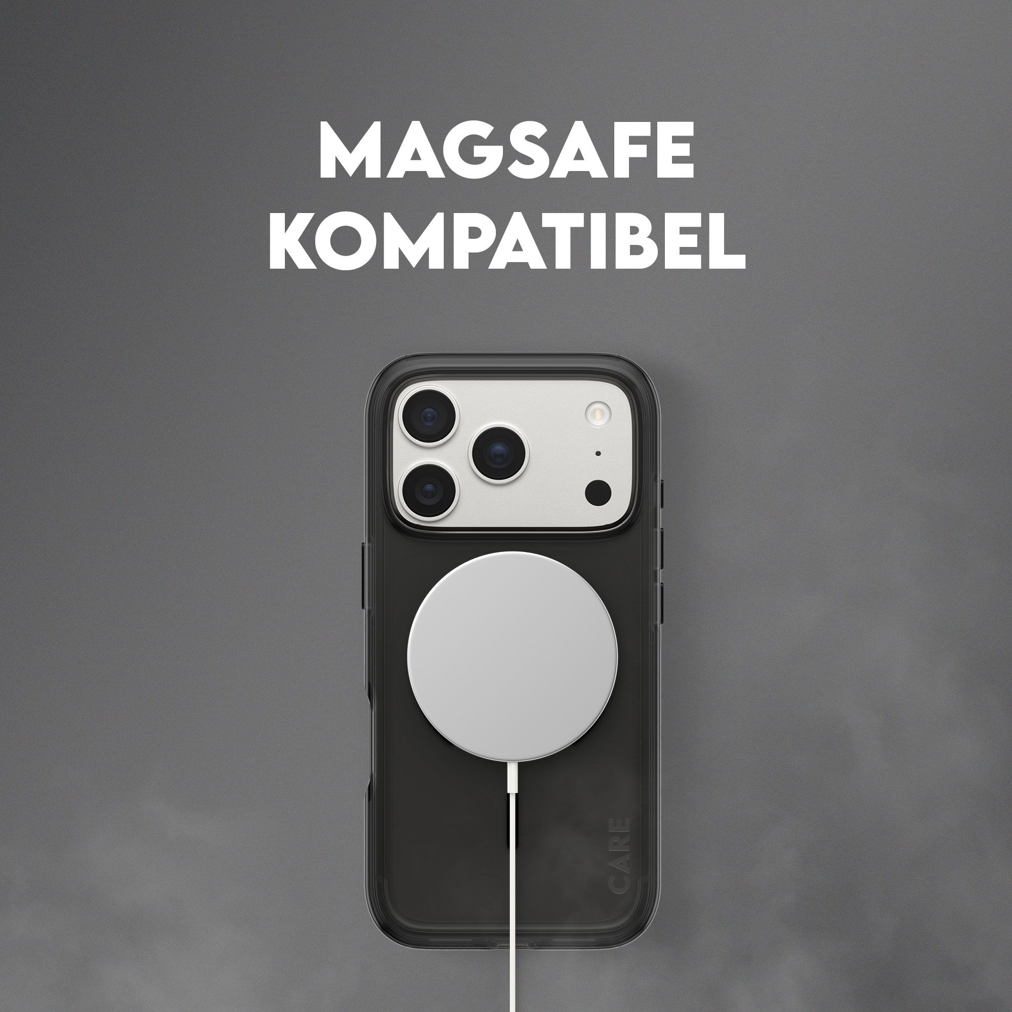 CARE™ by PanzerGlass® Smokey Case m. Sort MagSafe iPhone 17 Pro